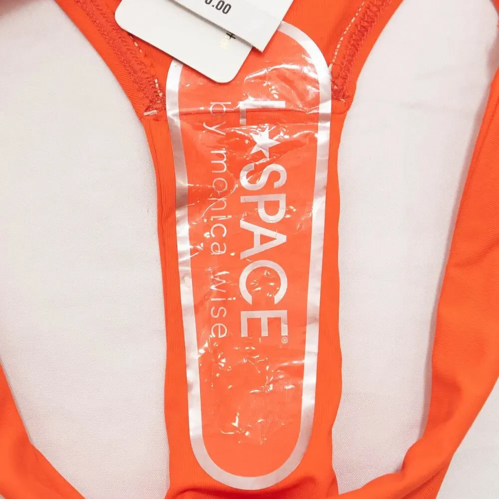 New L. Space Sandy Orange Bikini Bottoms Size XS